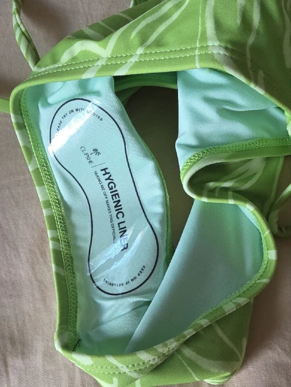 Cupshe Bright Green Tie-Back Bikini Set - Women's Swim